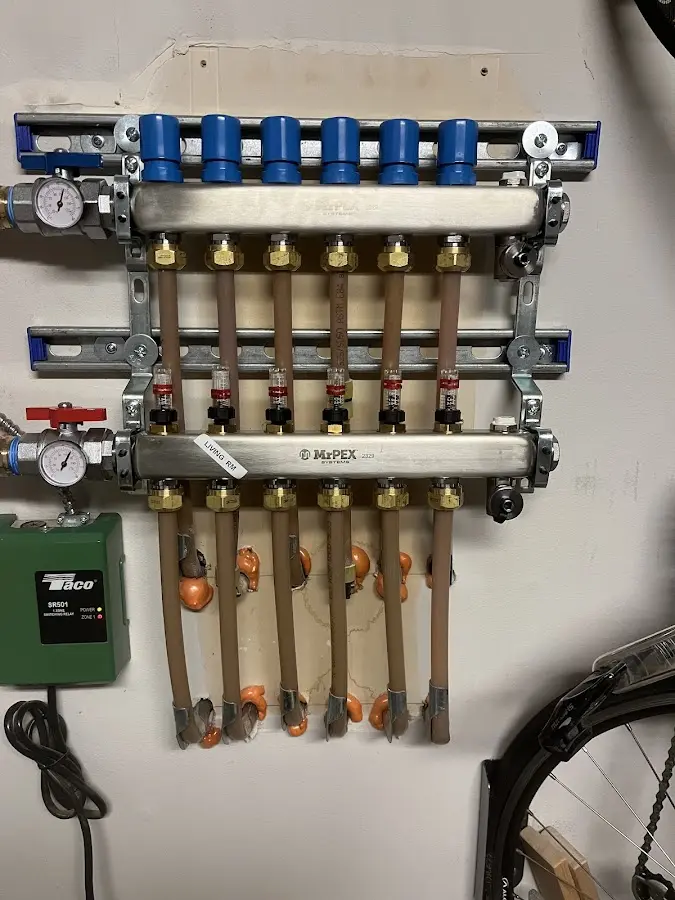 Plumber performing Leak Detection at a residential property in Yadkinville